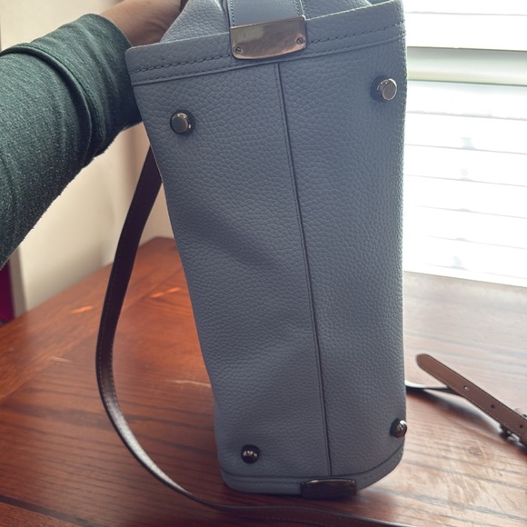 Coach blue pebbled leather bag - Picture 4 of 6